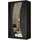 altdecor Schiebetürenschrank VOXI 120 x 216 x 61 cm Schwarz