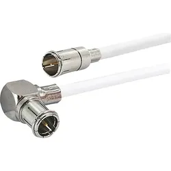 Sat/Modem - Anschlusskabel Schwaiger mit f-Quick Winkelstecker - 1,5 m ** 1m/3,06 EUR