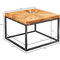 FineBuy Couchtisch Holz Massiv 55x55 cm Wohnzimmertisch Modern Tisch