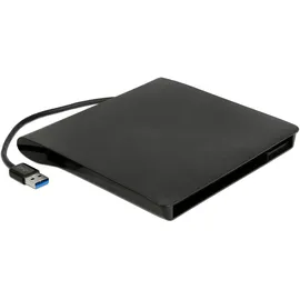 DeLock 5.25′′ Ultra Slim SATA Laufwerke 9,5 mm zu USB Typ-A Stecker, schwarz