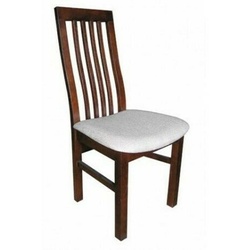 JVmoebel Esszimmerstuhl, Design Lehnstuhl Gastro Sessel Holz Polster Moderner Esszimmer Stuhl weiß