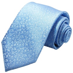 Paul Malone Krawatte Herren Hochzeitskrawatte floral – Mikrofaser – Bräutigam Schmal (6cm), hellblau V2133 blau schmal – 6 cm x 150 cm