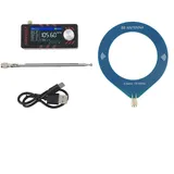 Verbesserter Mini SI4732 Vollband-Radio-Empfänger mit ESP32-S3-Mastersteuerung, 4,8 cm IPS-Farbdisplay, eingebauter Hi-Z-Schaltung, LSB USB AM FM-Modi, AGC ATT-Funktionen, 1 W Lautsprecher (blau)