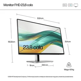 HP Series 5 Pro 524pf 24" schwarz