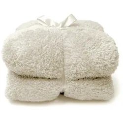 Unique Living Decke Teddy 150x200cm Cremeweiß