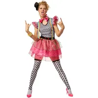 Tectake Neon Clown Kostüm Damen S