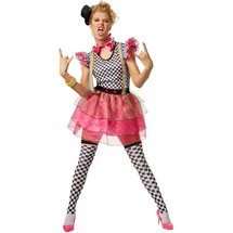 Tectake Neon Clown Kostüm Damen S