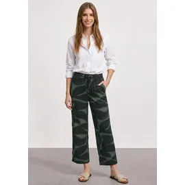 STREET ONE Style Emee Wide Leg Hose deep Bound Grün 34