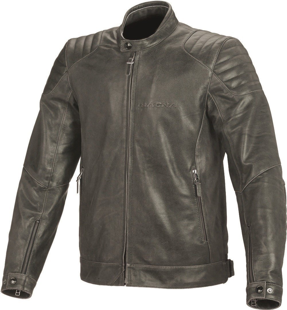 Macna Lance Motorrad Lederjacke, schwarz, Größe 56 für Männer