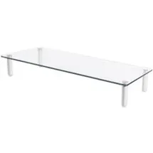 Digitus Monitorerhöhung Glas 560x210x80mm Weiß
