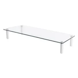 Digitus Monitorerhöhung Glas 560x210x80mm Weiß