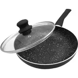 Kinghoff Bratpfanne mit Beschichtung Marmor. 24cm KH3957 - Schwarz
