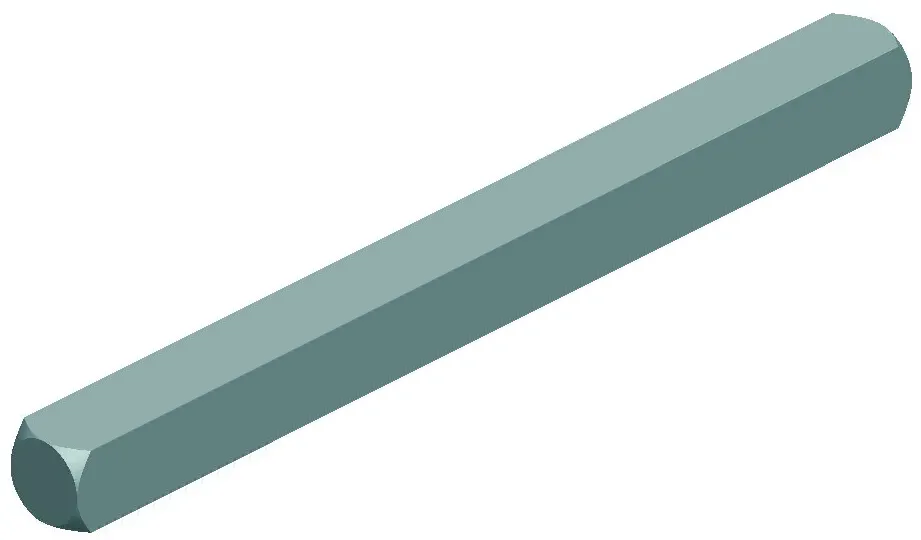 HERMAT Vierkantstift 4052, VK 6 mm, Eisen, Türstärke max.: 67 mm, Türstärke min.: 53 mm