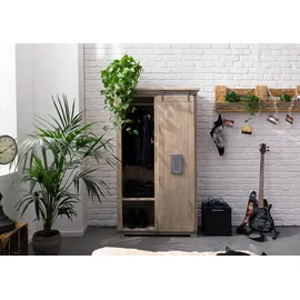 Massivmoebel24 Mango Schrank 100x45x175 whitewash