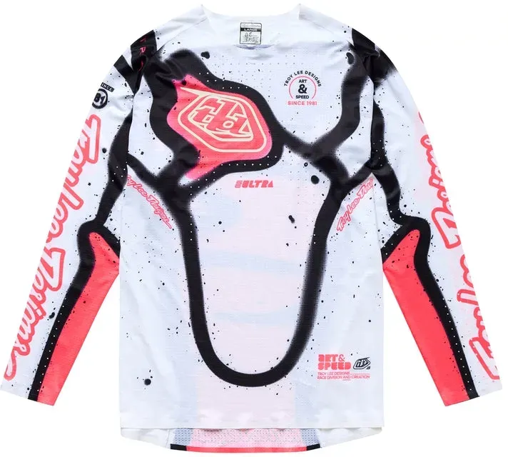 Troy Lee Designs Se Ultra Membran Jersey Weiß/Infra Rot - 2XL