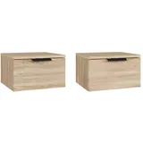 vidaXL Hängenachtschrank Sonoma-Eiche 34 x 30 x 20 cm Braun