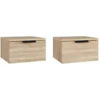 vidaXL Hängenachtschrank Sonoma-Eiche 34 x 30 x 20 cm Braun