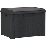 vidaXL Kissenbox 125 L 50,5 x 49,5 cm Anthrazit