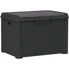 vidaXL Kissenbox 125 L 50,5 x 49,5 cm Anthrazit
