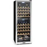 Klarstein Vinamour 54 Duo Weinkühlschrank 2 Zonen 148 Ltr 54 Fl Touch-Display