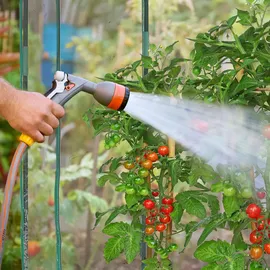 Relaxdays Tomatengewächshaus 1,7 x 1,3 x 0,75 m transparent/grün