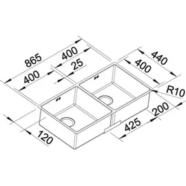 Blanco Claron 400/400-IF Edelstahl Seidenglanz + Handbetätigung + InFino