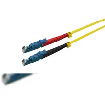 helos LWL Patchkabel E2000®/E2000® (LSH) Duplex 9/125μm OS2 gelb 0,5m