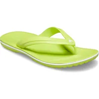 Crocs Unisex Crocband Flip Zehentrenner, Lime Punch White, 36/37 EU - 36/37 EU