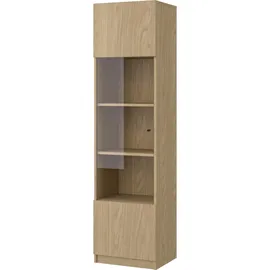Gami Vitrine Iris mit 1 Tür 45 x 38 x 172 cm Beige