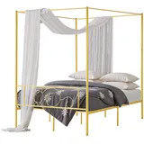 Vevor Himmelbett Full Size Kopfteil Gold