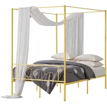 Vevor Himmelbett Full Size Kopfteil Gold