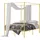 Vevor Himmelbett Full Size Kopfteil Gold