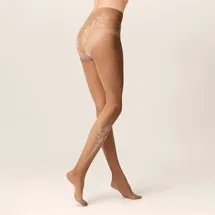 Kunert Floral Love Strumpfhose 30 DEN Beige 40-42