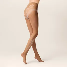 Kunert Floral Love Strumpfhose 30 DEN Beige 40-42