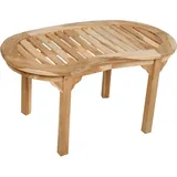 Garden Pleasure Gartentisch Ambon oval 45,0 x 90,0 x 50,0 cm