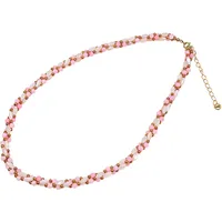 FIRETTI Perlenkette Schmuck Geschenk Messing rosa