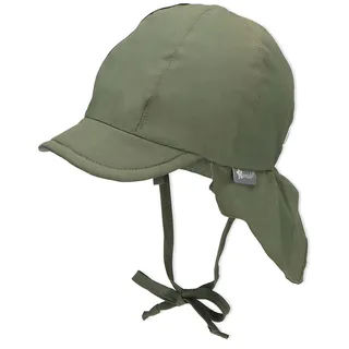Sterntaler Schirmmütze mit Nackenschutz zum Schnüren in olive, Gr.45