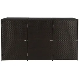 Proregal Mülltonnenverkleidung 110 x 195 x 66 cm braun