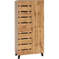 Mendler Schrank HWC-M46, Highboard Regalschrank Garderobenschrank Hochschrank, 4 Türen