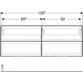Geberit ONE 133,2x50,4x47cm, 4 L, greige/lackiert ma