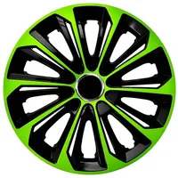 NRM Radkappen Extra Strong, 16 in Zoll, (4-St) 16" Radkappen Komplettset 4 Stück grün|schwarz