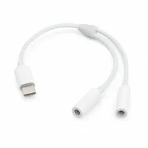 Aukson P05 USB-C auf 2X 3,5mm Klinkenbuchsen Audio Adapter – Dual 3,5mm Aux Splitter für Kopfhörer – Kompatibel mit Huawei, MacBook Pro, Samsung S8/S8 Plus und weiteren Geräten