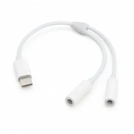 Aukson P05 USB-C auf 2X 3,5mm Klinkenbuchsen Audio Adapter – Dual 3,5mm Aux Splitter für Kopfhörer – Kompatibel mit Huawei, MacBook Pro, Samsung S8/S8 Plus und weiteren Geräten
