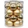 MAGIC by Inge Magic Weihnachtskugeln Glas 6cm, 20 STK. Christbaumkugeln (Brokat Gold Glanz Matt)