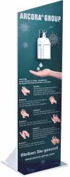 Arcora Aufsteller für Desinfektionsmittel 01115 , Höhe: 155 cm