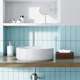 Relaxdays Tücherbox Dunkelbraun