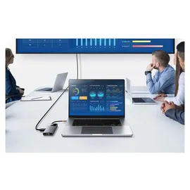 Baseus Gleam Series II USB-A/USB-C/USB-C PD/HDMI/RJ45 – schwarz