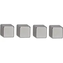 Maul Magnete silber, Metall 1,0 x 1,0 x 1,0 cm, 4 St.