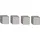 Maul Magnete silber, Metall 1,0 x 1,0 x 1,0 cm, 4 St.