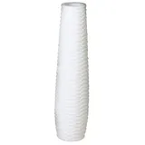 Gilde Vase Catania Ker.weiß,H.59/D.16cm